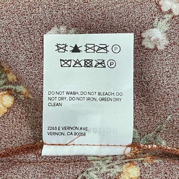 Reformation Ventura Slip Sundress Floral Mini Cami Dress Caramel Floret Large - Picture 13 of 13